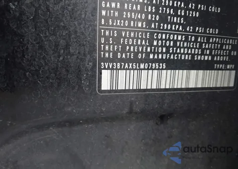 2020 Volkswagen Tiguan 2.0T Se/2.0T Se R-Line Black/2.0T Sel from USA, damaged, VIN 3VV3B7AX5LM079535